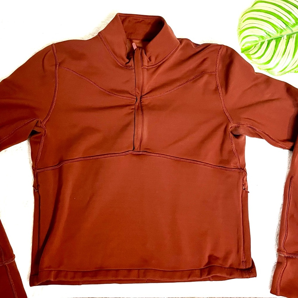 Rust High-Neck Women's Top